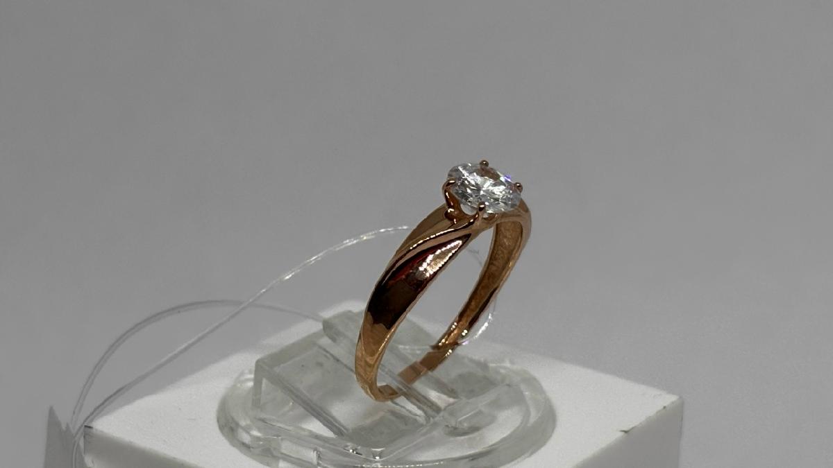 КОЛЬЦО С КАМНЕМ (Au 585)