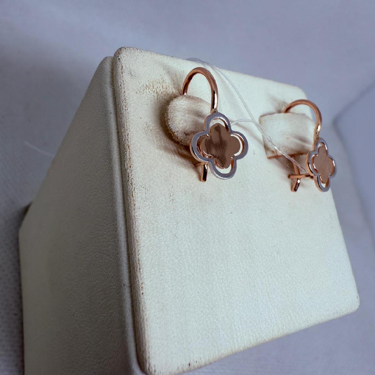 СЕРЬГИ ПЕТЕЛЬКА без камня (Au 585)