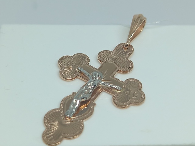 ПОДВЕСКА КРЕСТ без камня (Au 585)