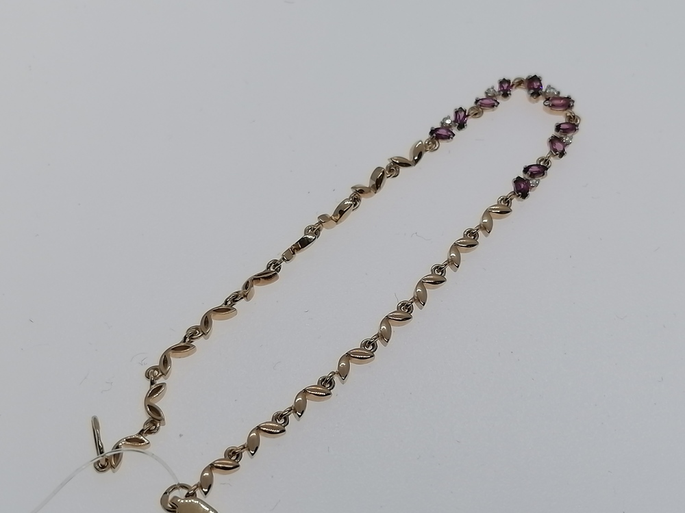 БРАСЛЕТ С КАМНЯМИ (Au 585)