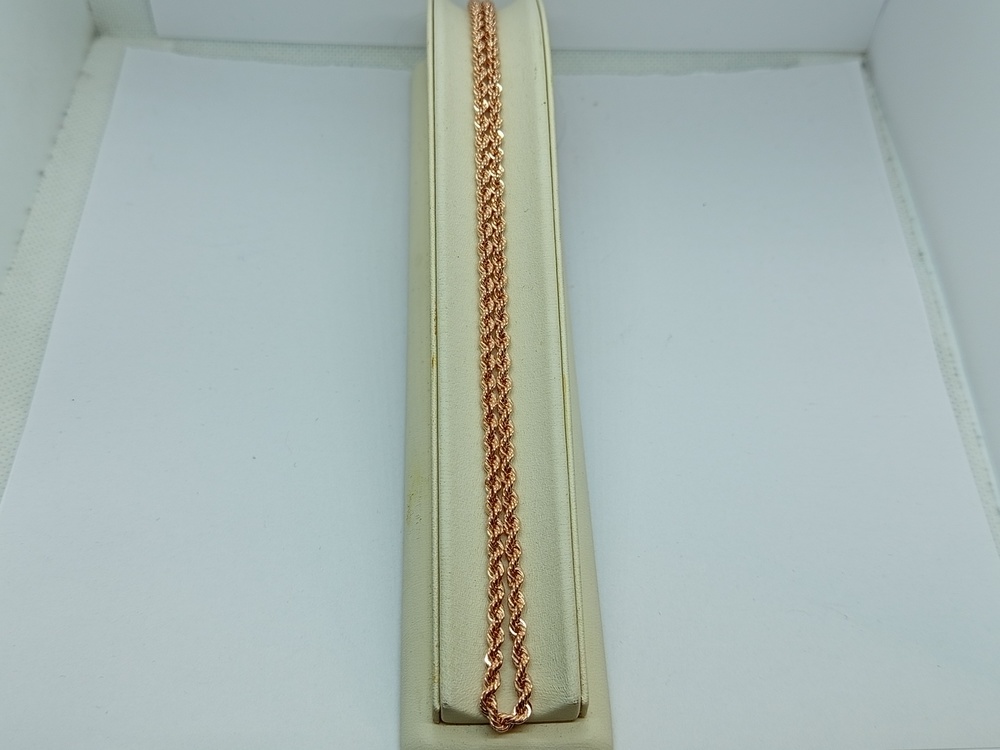 ЦЕПЬ ПУСТОТЕЛАЯ Веревка (Au 585)