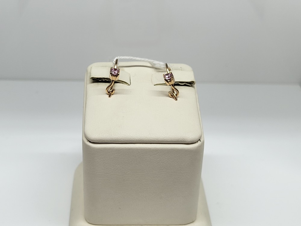 СЕРЬГИ С КАМНЕМ (Au 585)