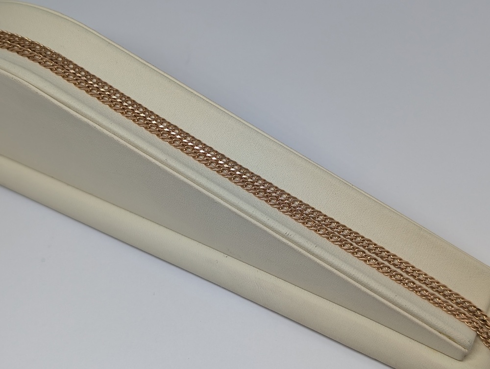 ЦЕПЬ ПОЛНОВЕСНАЯ Ромб двойной (Au 585)