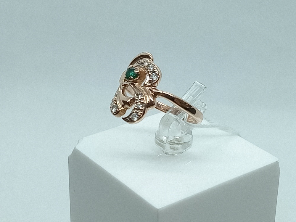 КОЛКМИ585 КОЛЬЦО С КАМНЯМИ (Au 585)