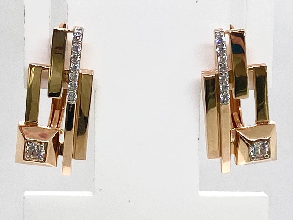 СЕРЬГИ С КАМНЯМИ (Au 585)