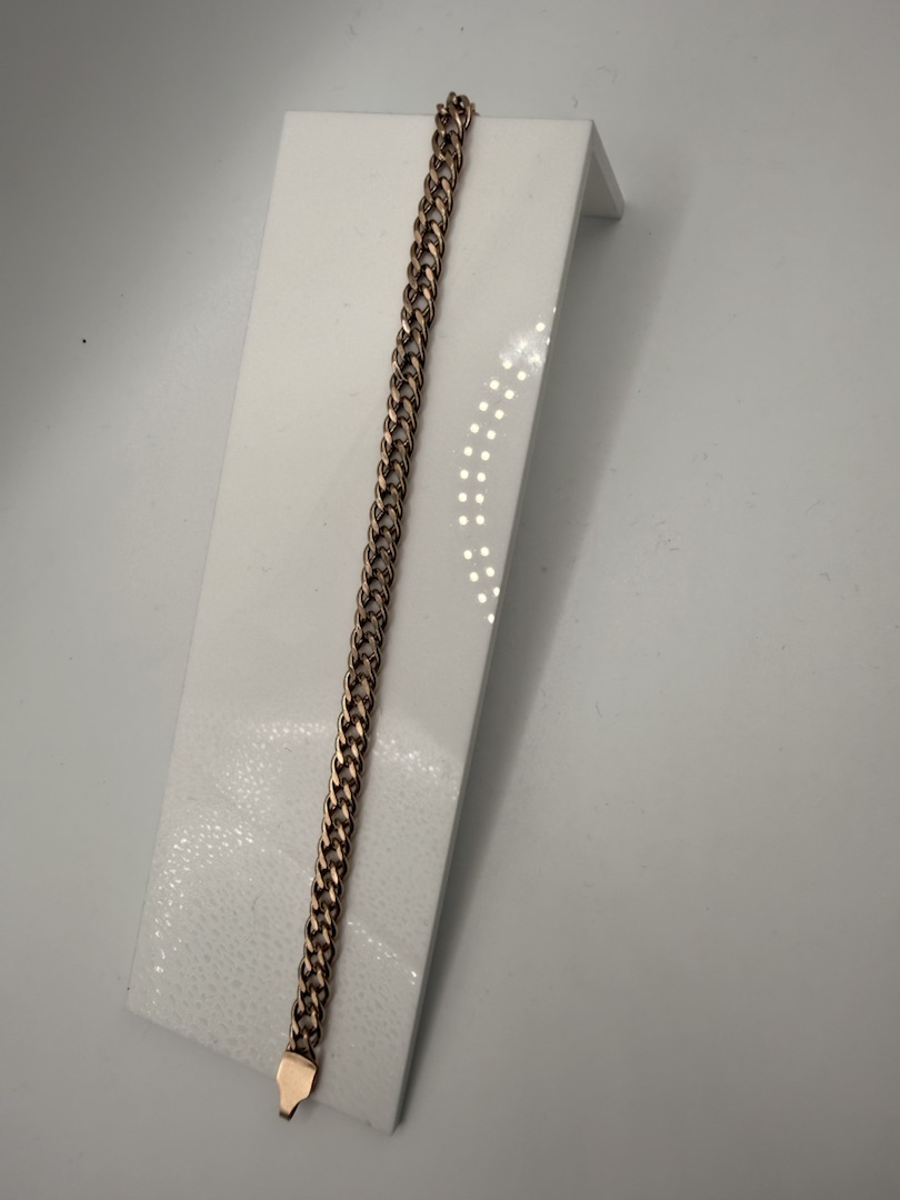 БРАСЛЕТ ПОЛНОВЕСНЫЙ Ромб двойной Au 585