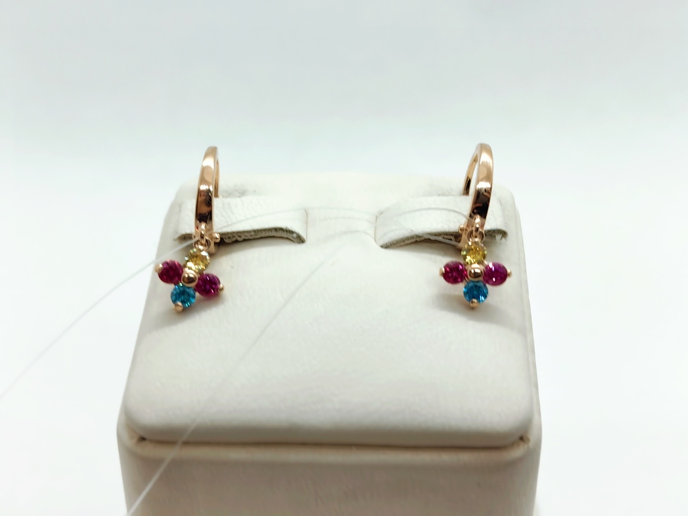 СЕРЬГИ С КАМНЯМИ (Au 585)