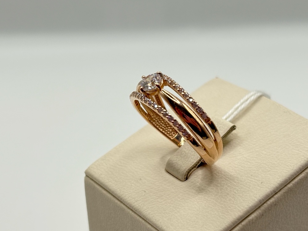 КОЛКМИ585 КОЛЬЦО С КАМНЯМИ (Au 585)