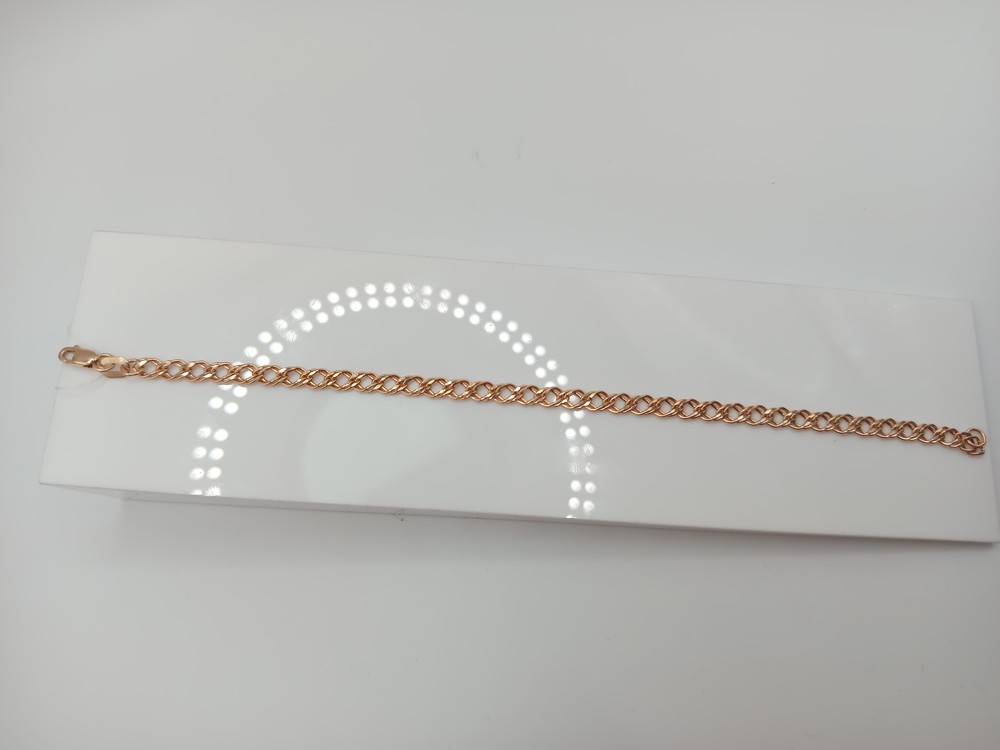 БРАСЛЕТ ПУСТОТЕЛЫЙ Ромб двойной (Au 585)