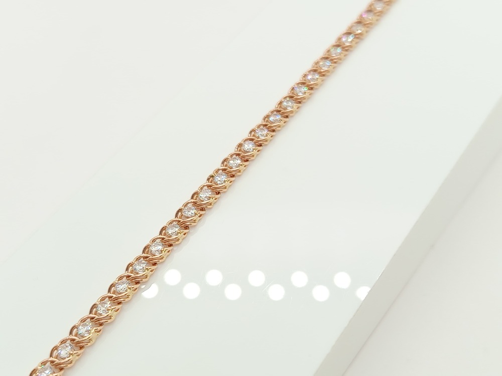 729К БРАСЛЕТ С КАМНЯМИ (Au 585)