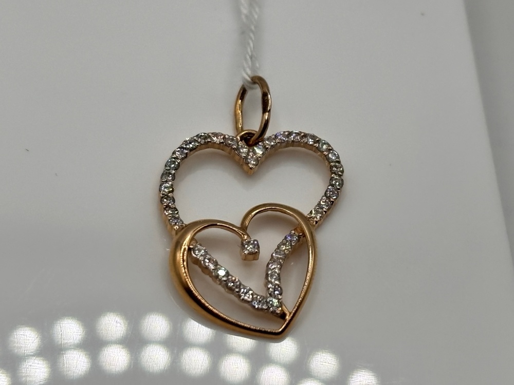 ПОДКМИ585 ПОДВЕСКА С КАМНЯМИ (Au 585)