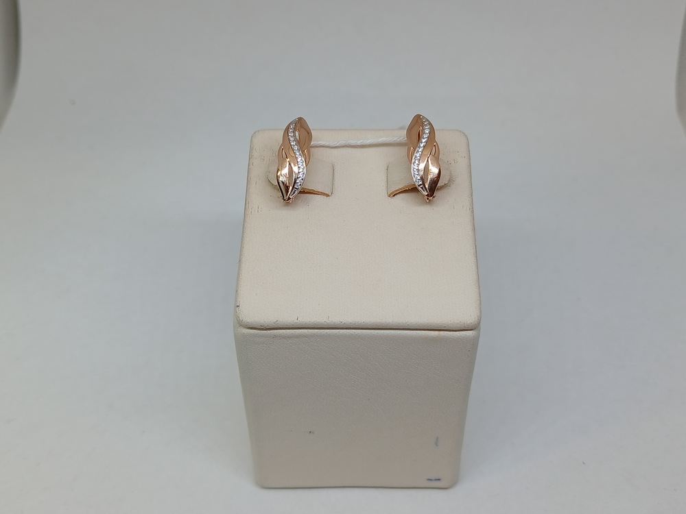 СКМИ585 СЕРЬГИ С КАМНЯМИ (Au 585)