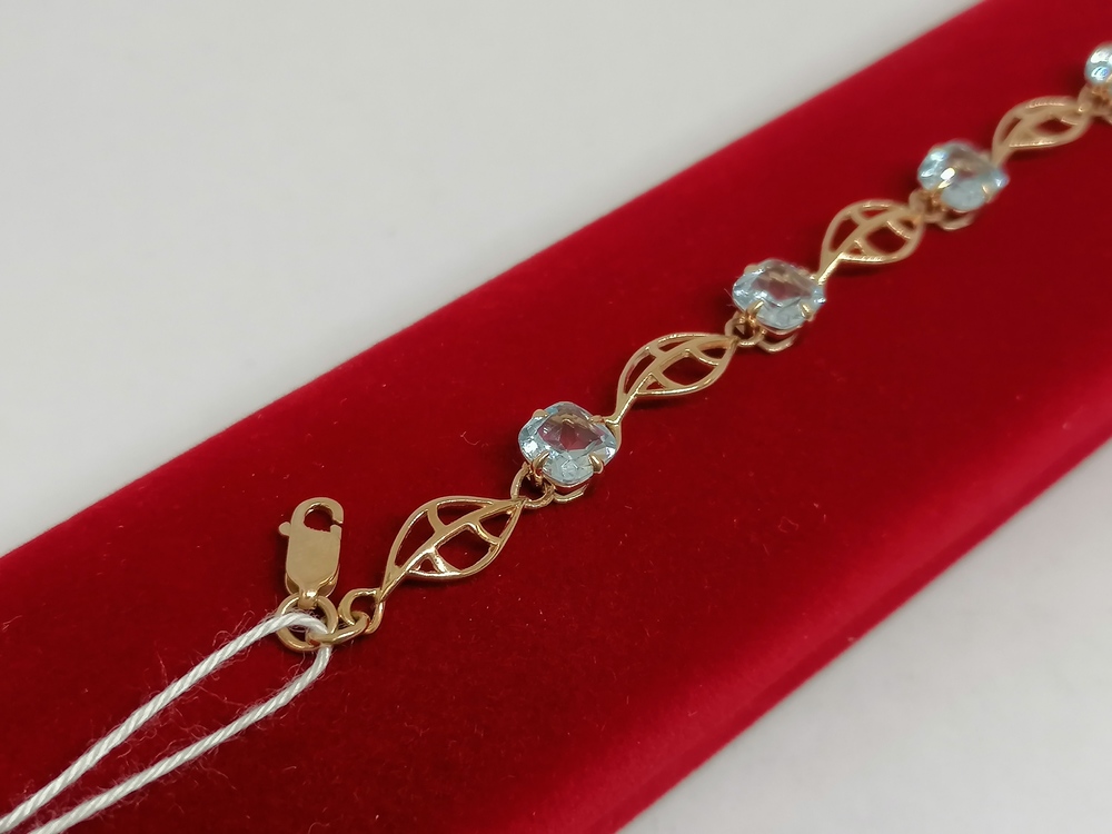 БРАСЛЕТ С КАМНЯМИ (Au 585)