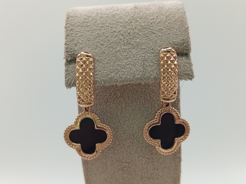 СЕРЬГИ С КАМНЕМ (Au 585)