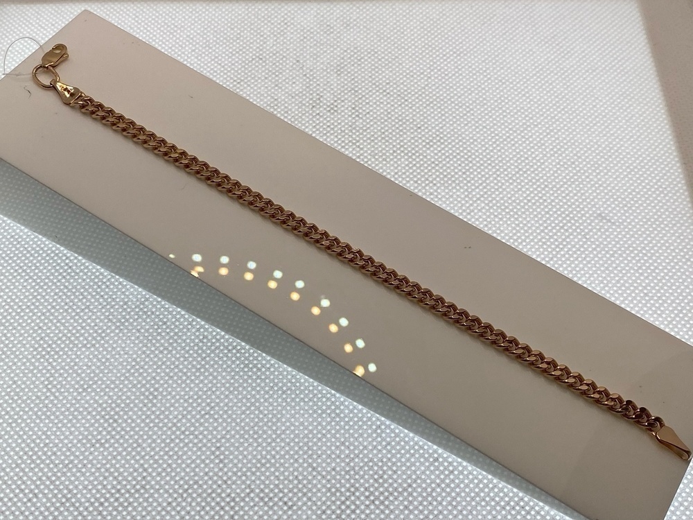 БРАСЛЕТ ПУСТОТЕЛЫЙ Панцирное (Au 585)