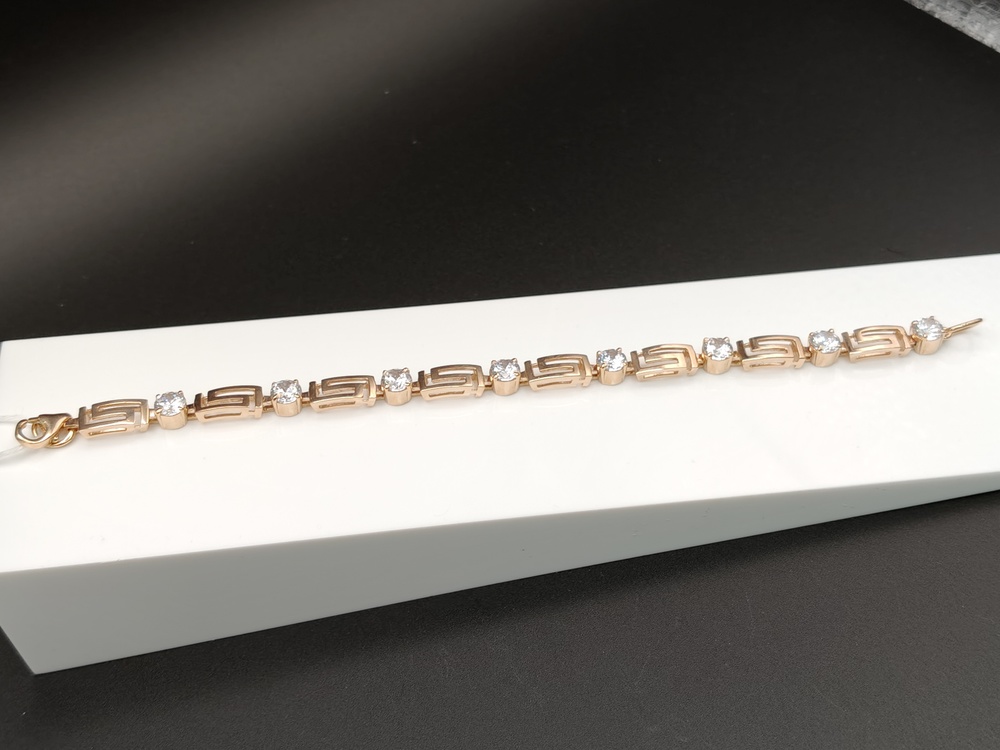 Б585 БРАСЛЕТ С КАМНЯМИ (Au 585)