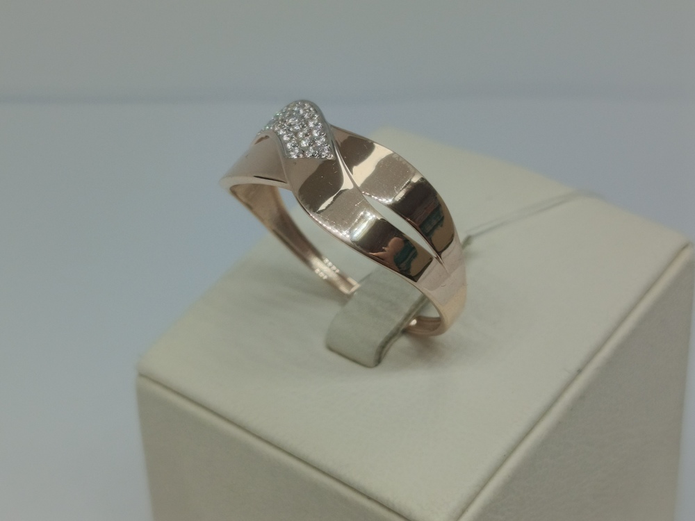 КОЛЬЦО С КАМНЯМИ (Au 585)