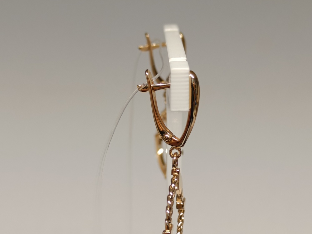 СЕРЬГИ БЕЗ КАМНЯ (Au 585)