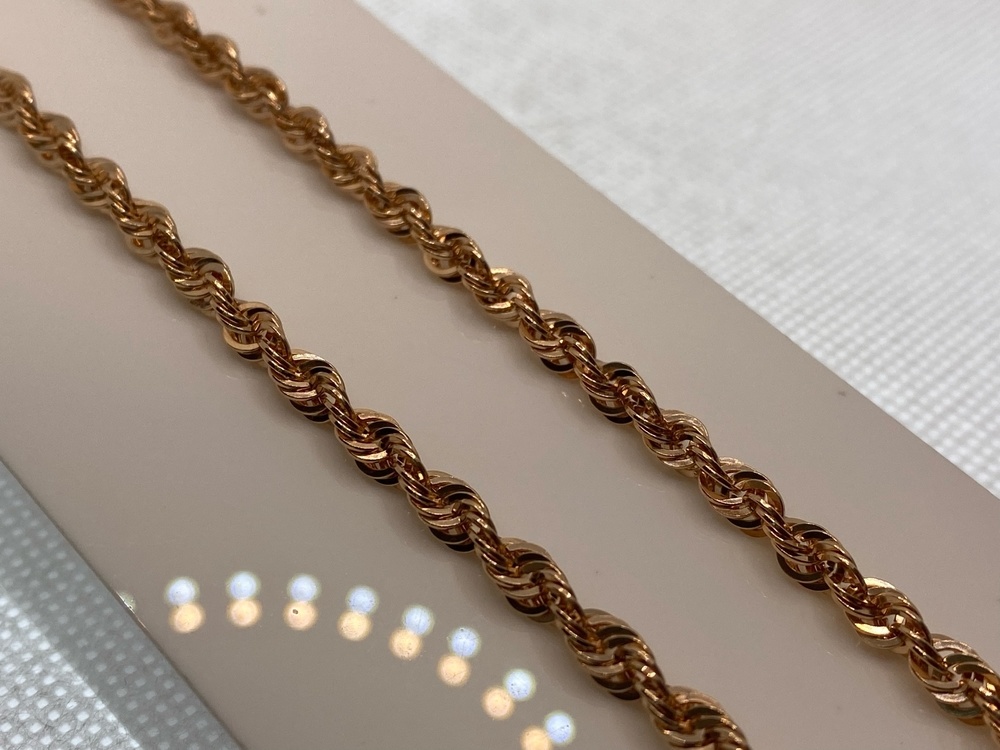 ЦЕПЬ ПУСТОТЕЛАЯ Веревка (Au 585)