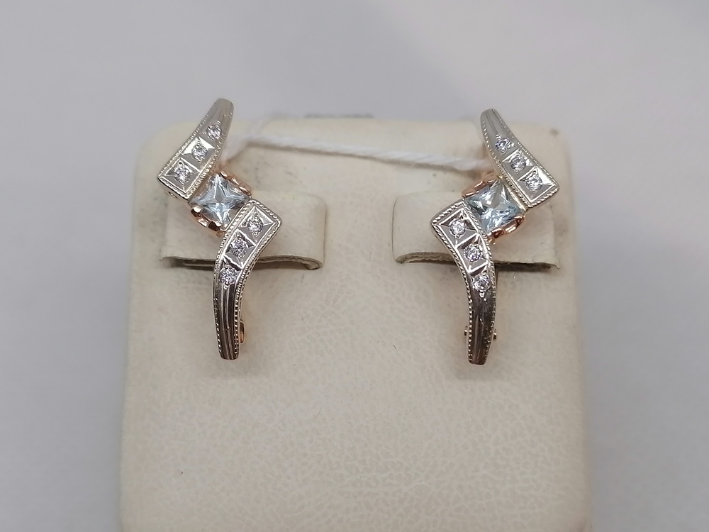 СЕРЬГИ С КАМНЯМИ (Au 585)