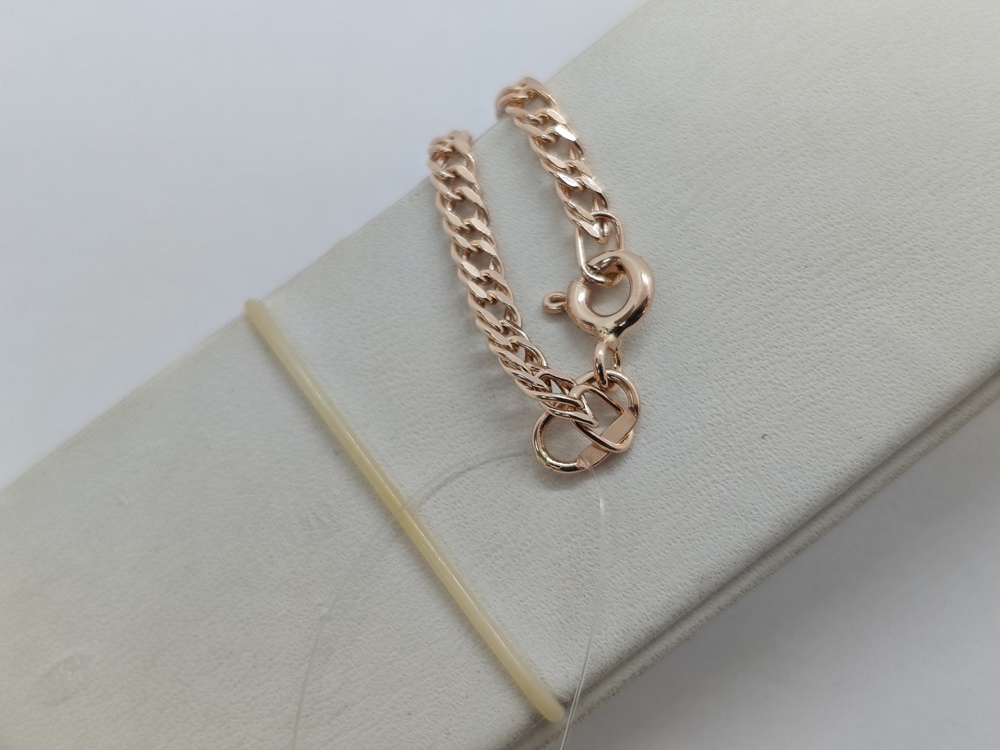 ЦЕПЬ ПУСТОТЕЛАЯ Ромб двойной (Au 585)