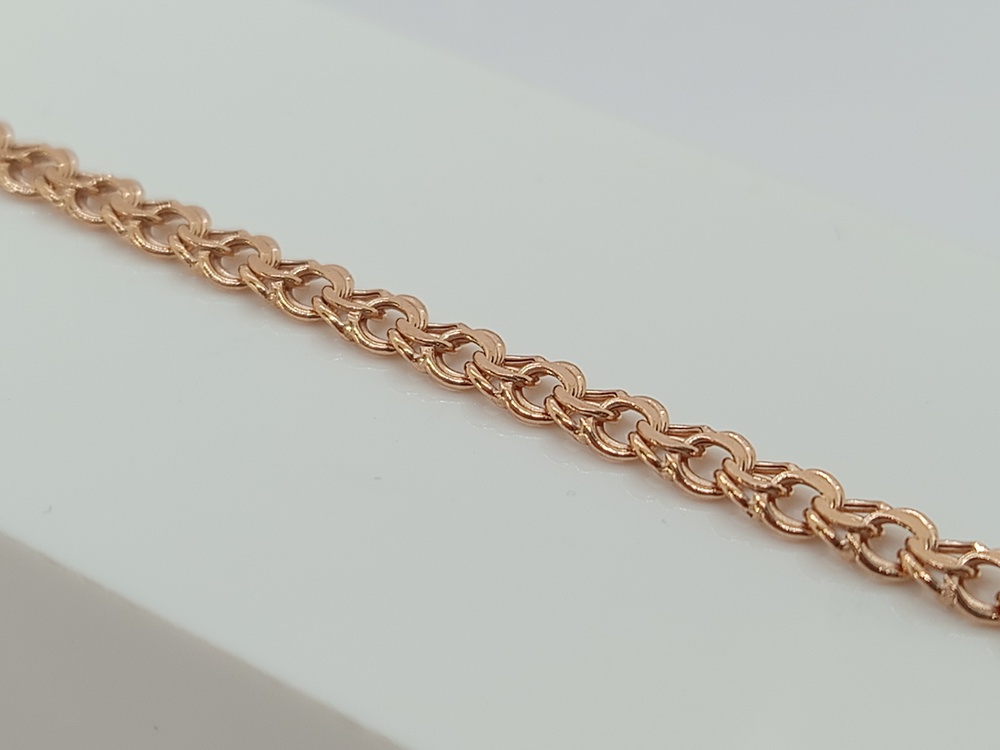 БРАСЛЕТ ПУСТОТЕЛЫЙ Бисмарк (Au 585)