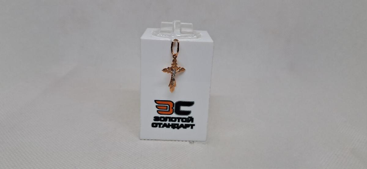 ПОДВЕСКА КРЕСТ без камня (Au 585)