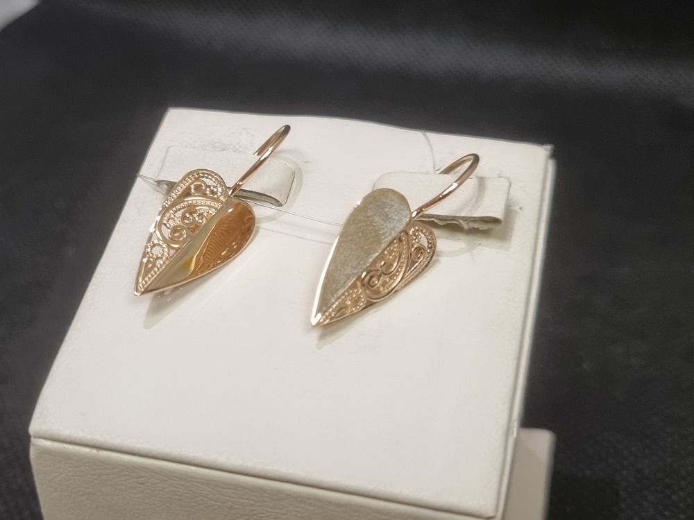 СЕРЬГИ БЕЗ КАМНЯ (Au 585)