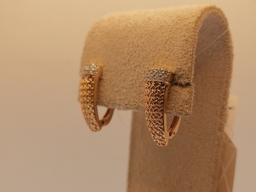 СЕРЬГИ С КАМНЯМИ (Au 585)