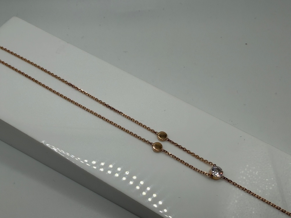 КОЛЬЕ С КАМНЕМ Au 585