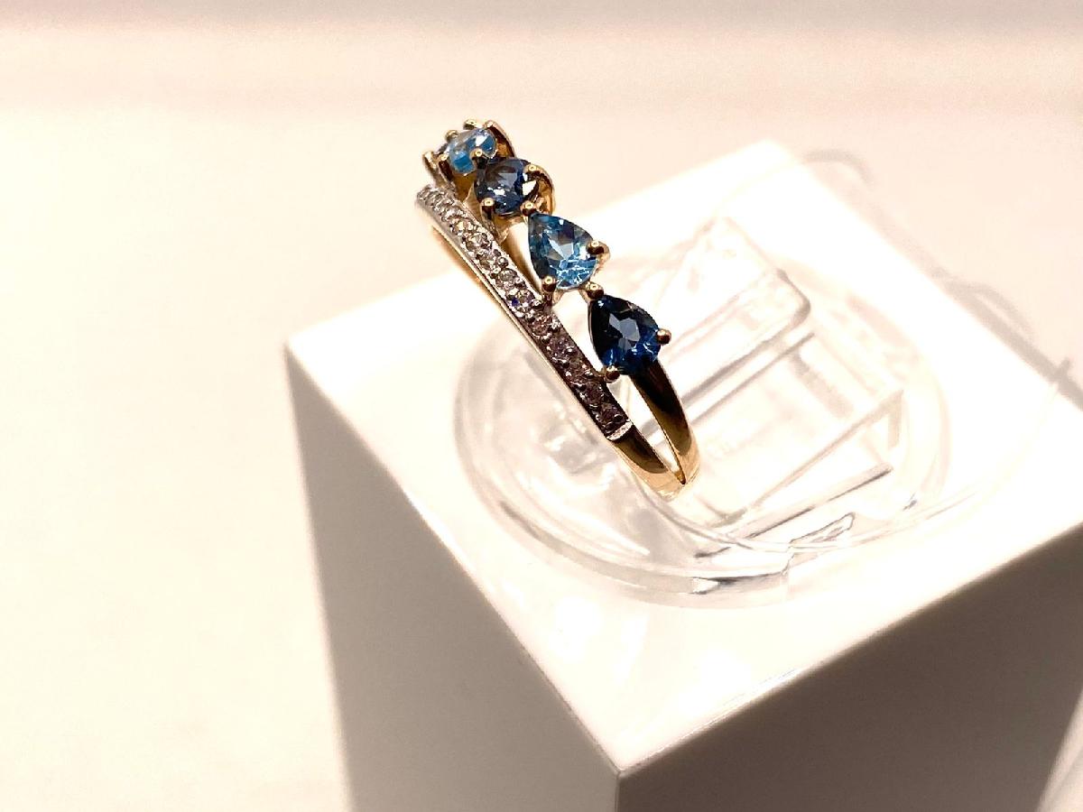 КОЛЬЦО С КАМНЯМИ (Au 585)