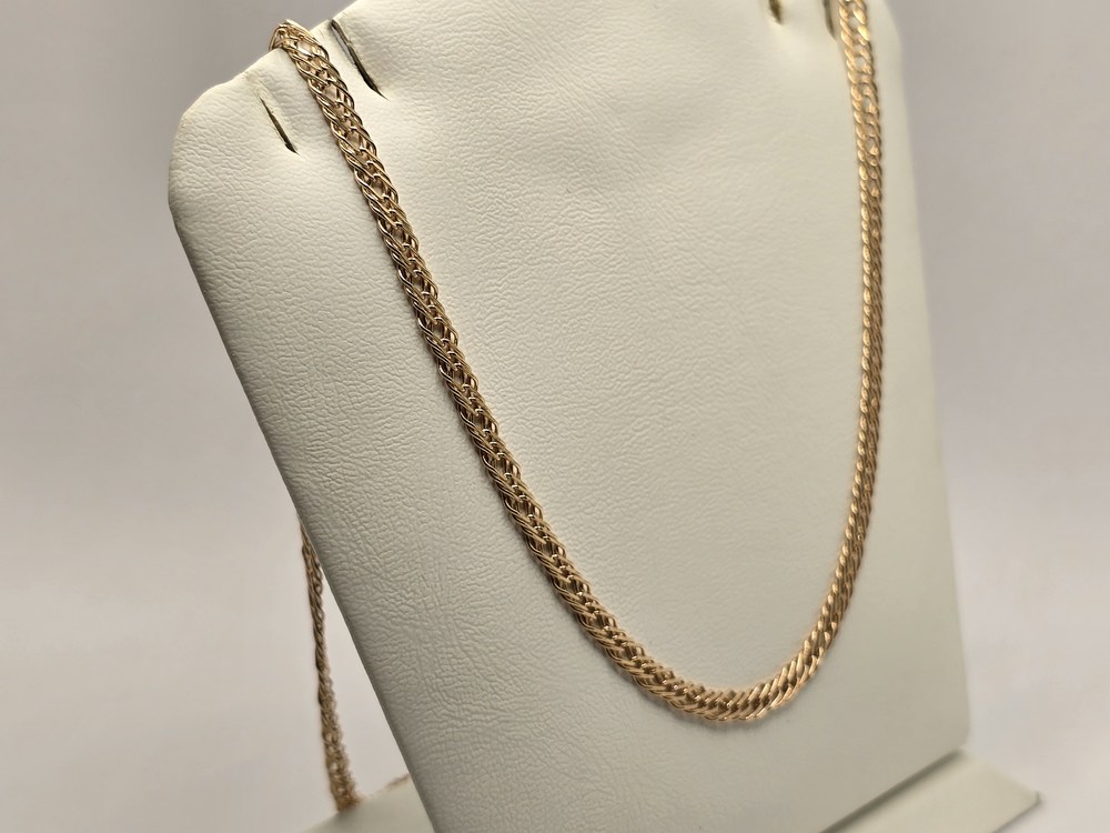 ЦЛР3585 ЦЕПЬ ПОЛНОВЕСНАЯ Ромб тройной (Au 585)