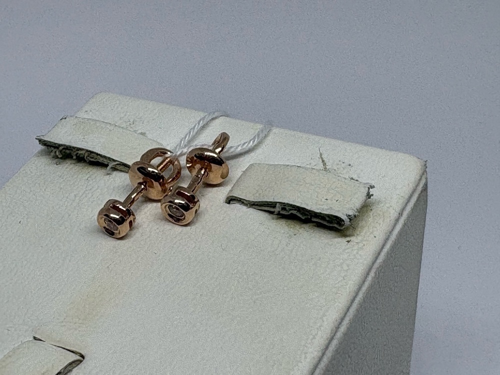 СПУС585 СЕРЬГИ ПУСЕТЫ (Au 585)