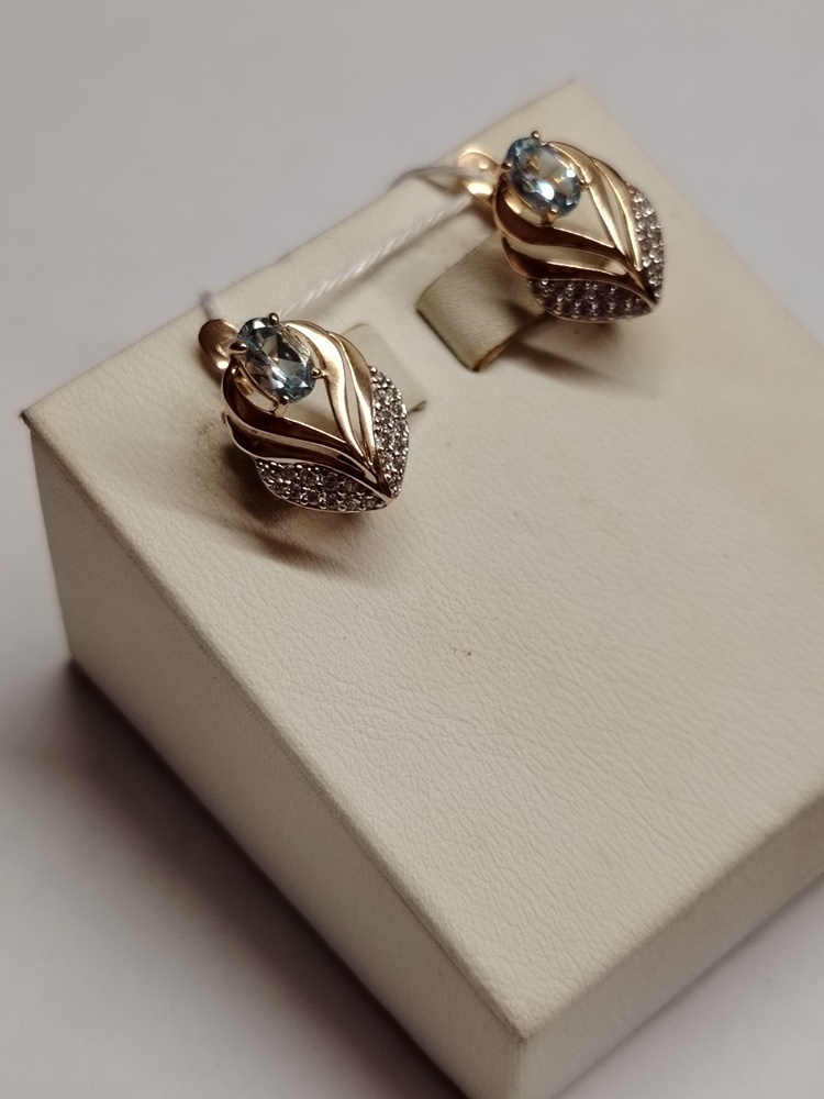 СЕРЬГИ С КАМНЯМИ (Au 585)