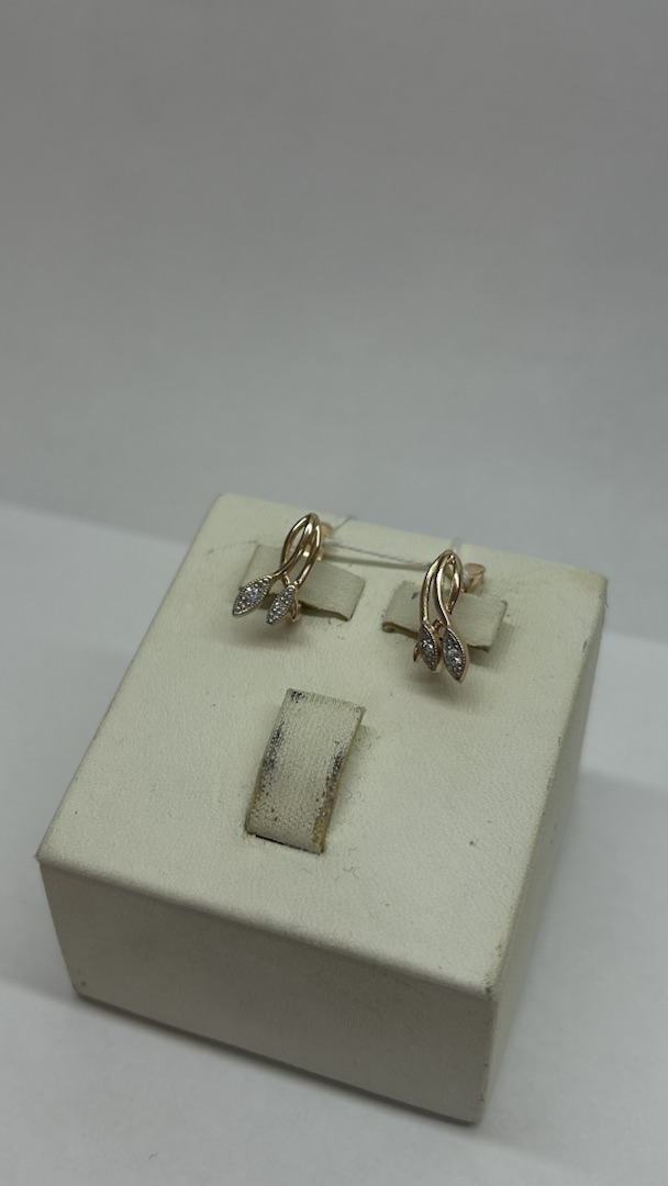 СКМИ585 СЕРЬГИ С КАМНЯМИ (Au 585)