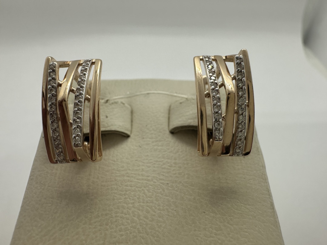 СЕРЬГИ С КАМНЯМИ (Au 585)