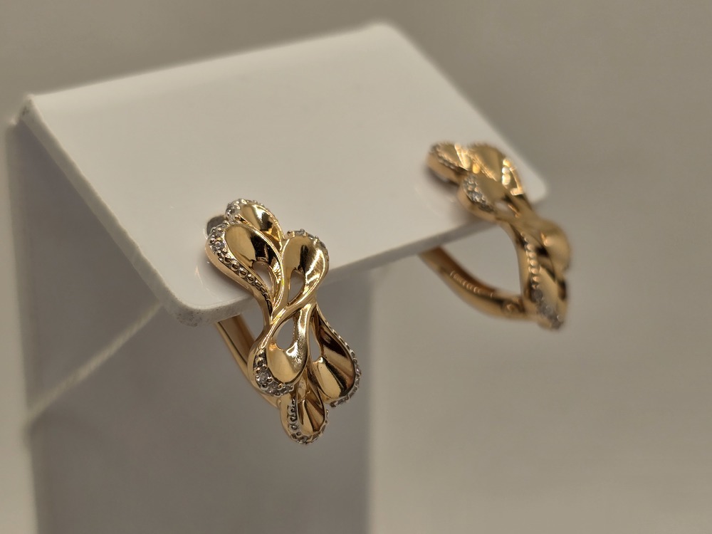 СЕРЬГИ С КАМНЯМИ (Au 585)