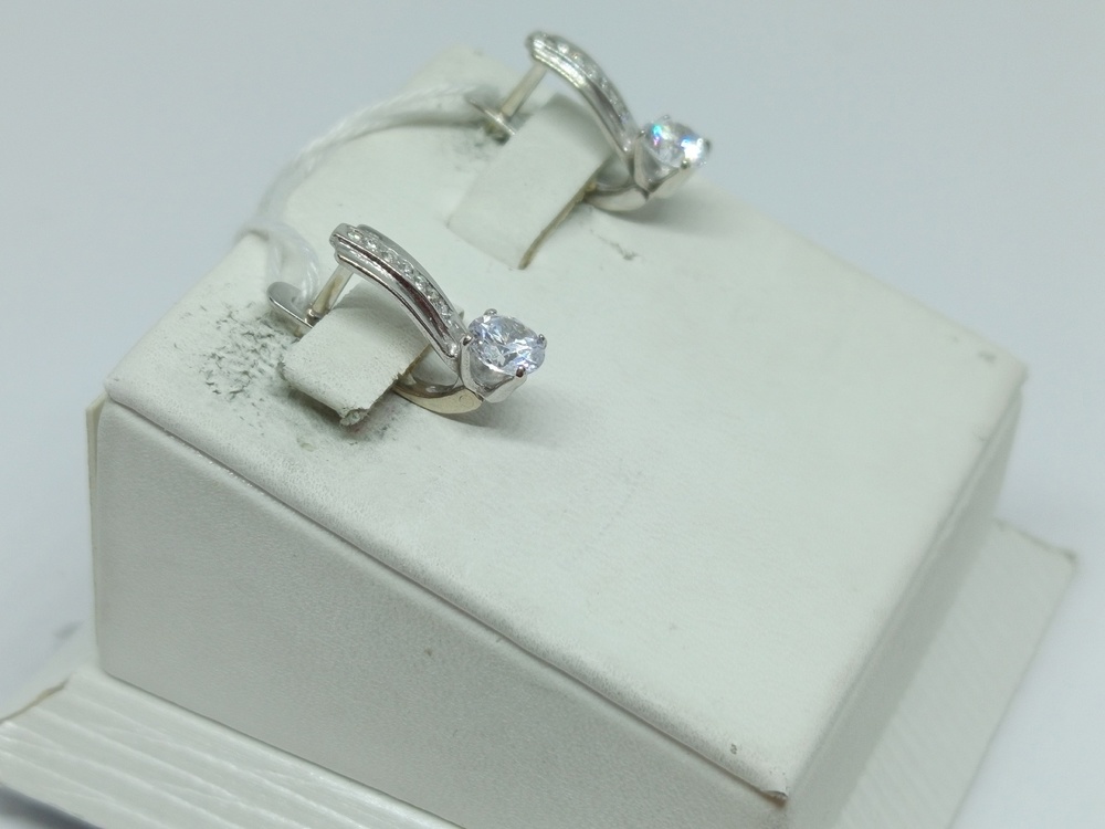 СЕРЬГИ С КАМНЯМИ (Au 585)