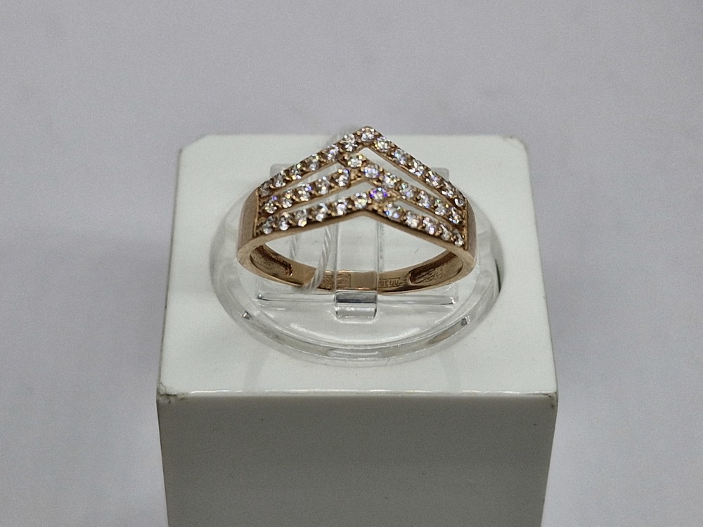 КОЛКМИ585 КОЛЬЦО С КАМНЯМИ (Au 585)