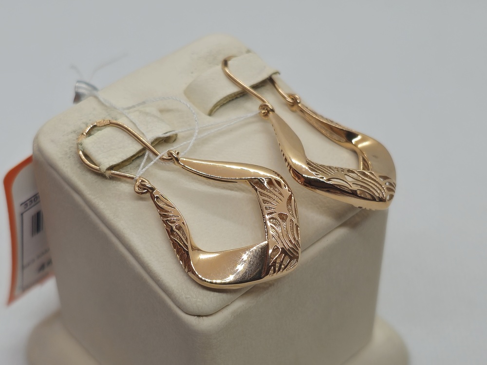 СЕРЬГИ БЕЗ КАМНЯ (Au 585)