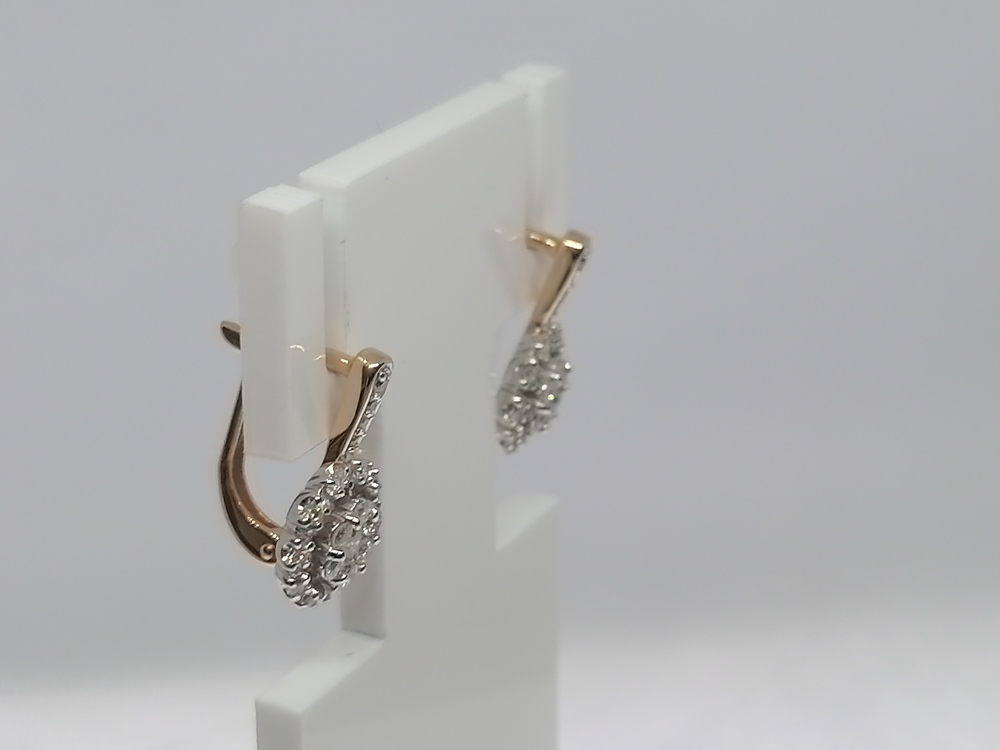 С1638-120 СЕРЬГИ БРИЛЛИАНТ (Au 585)