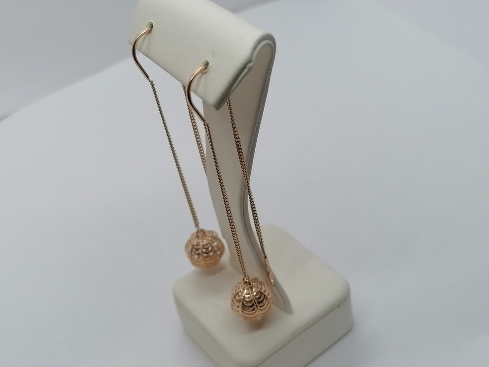 СЕРЬГИ БЕЗ КАМНЯ (Au 585)