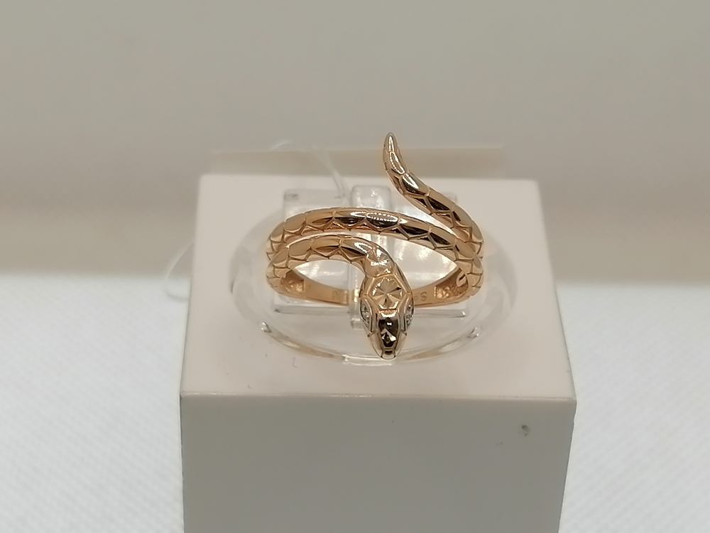 КОЛЬЦО С КАМНЯМИ (Au 585)