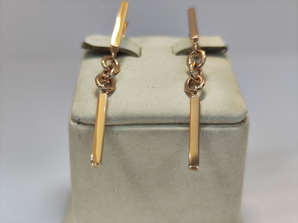 СЕРЬГИ БЕЗ КАМНЯ (Au 585)