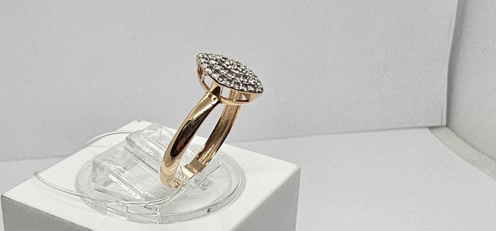 КОЛЬЦО С КАМНЯМИ (Au 585)