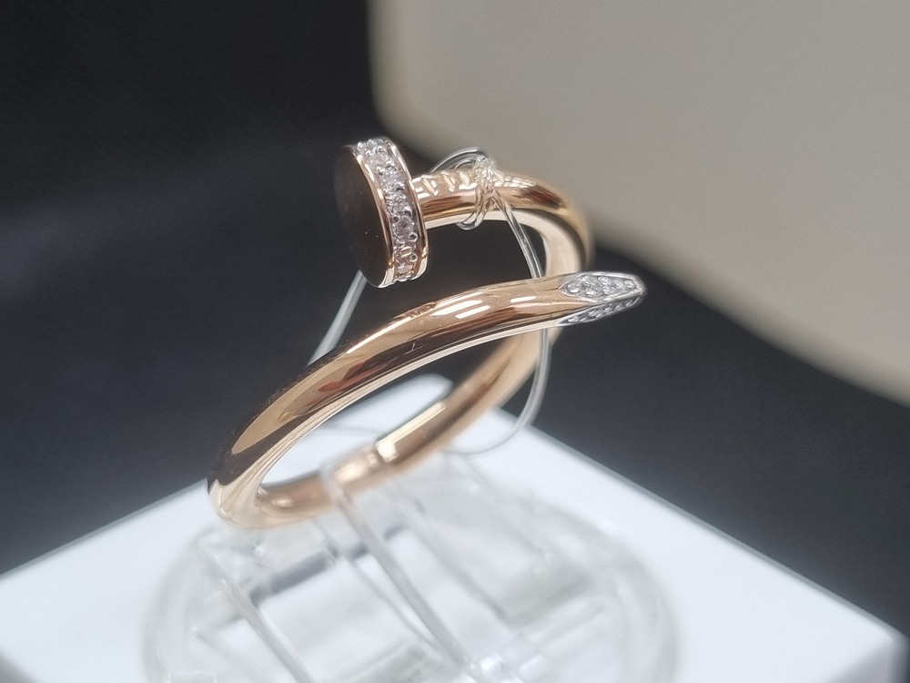 КОЛЬЦО С КАМНЯМИ (Au 585)