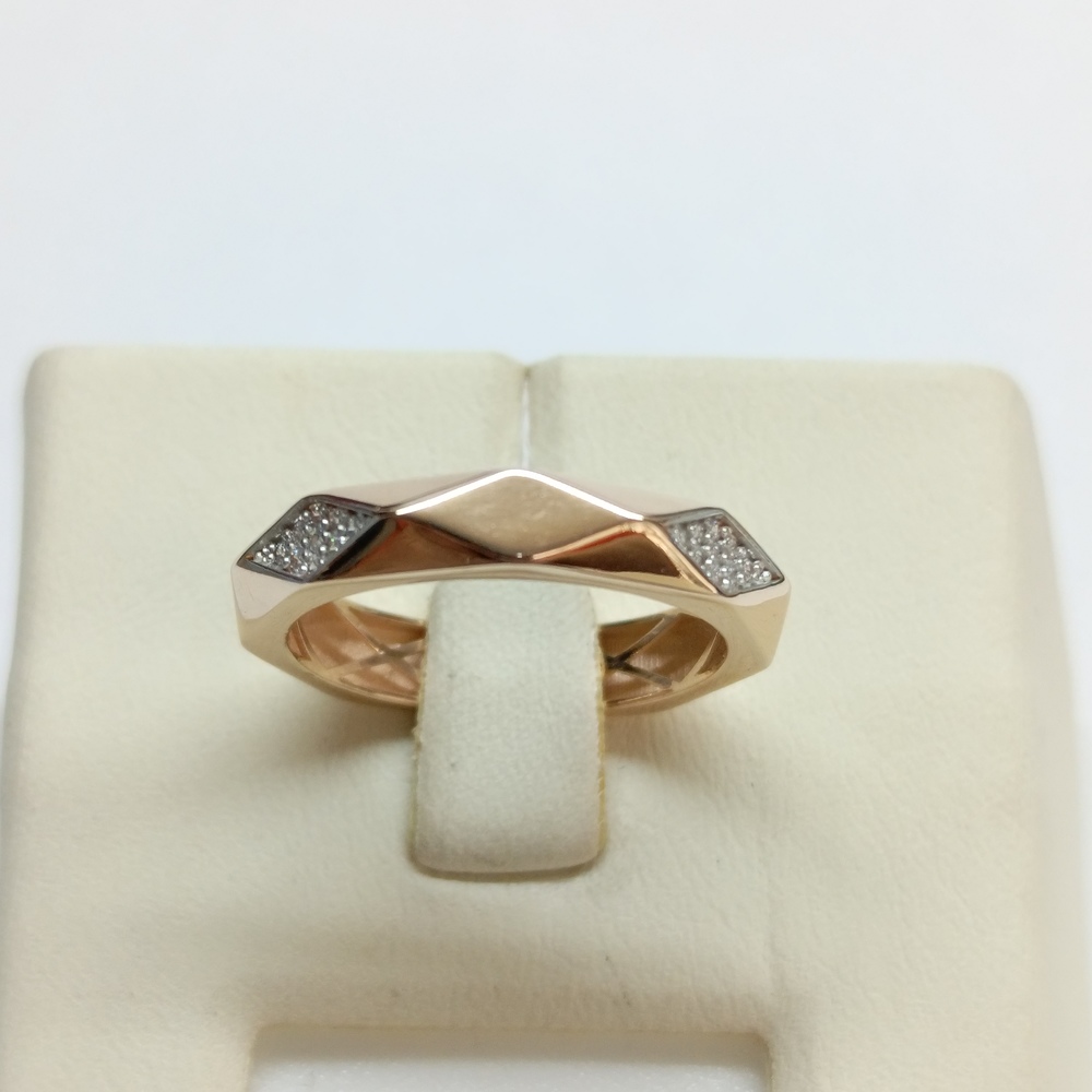 КОЛЬЦО С КАМНЯМИ (Au 585)