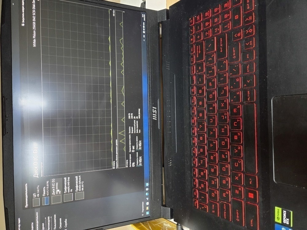 Ноутбук MSI MS-17L2; Core i5-11260H, GeForce RTX 2050, 8 Гб, 256 Гб, Нет