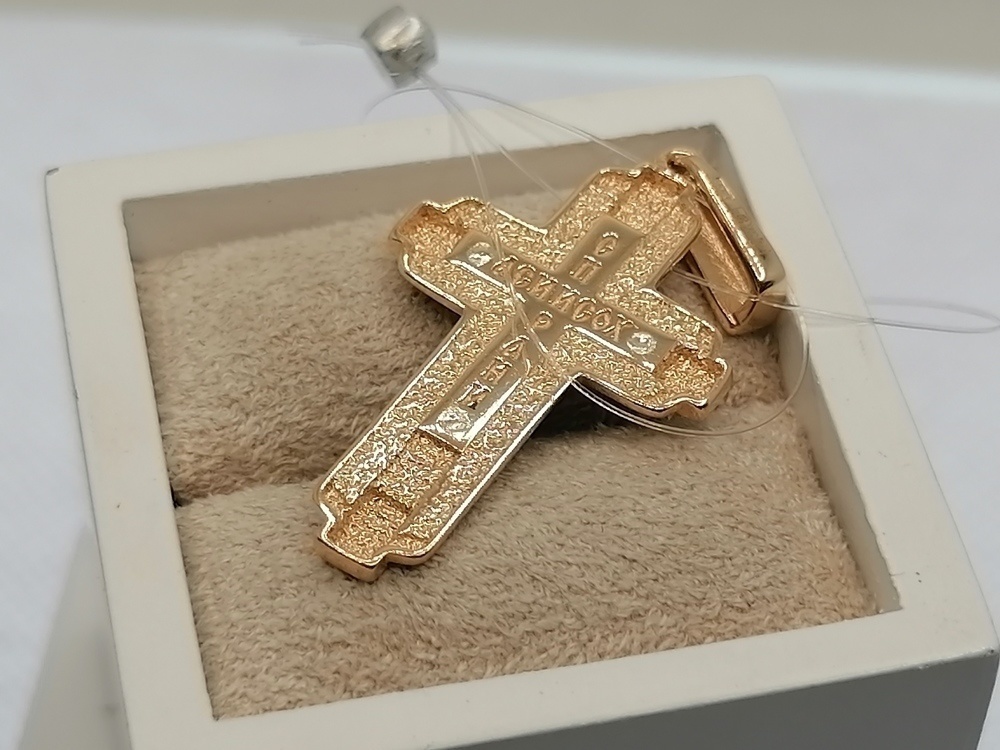 ПОДВЕСКА КРЕСТ без камня (Au 585)