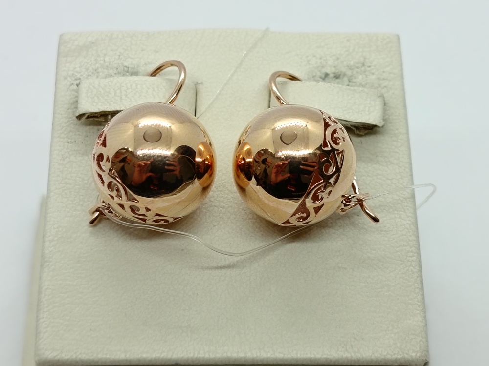 СЕРЬГИ ПЕТЕЛЬКА без камня (Au 585)